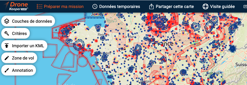 DroneKeeper Préparer ma mission