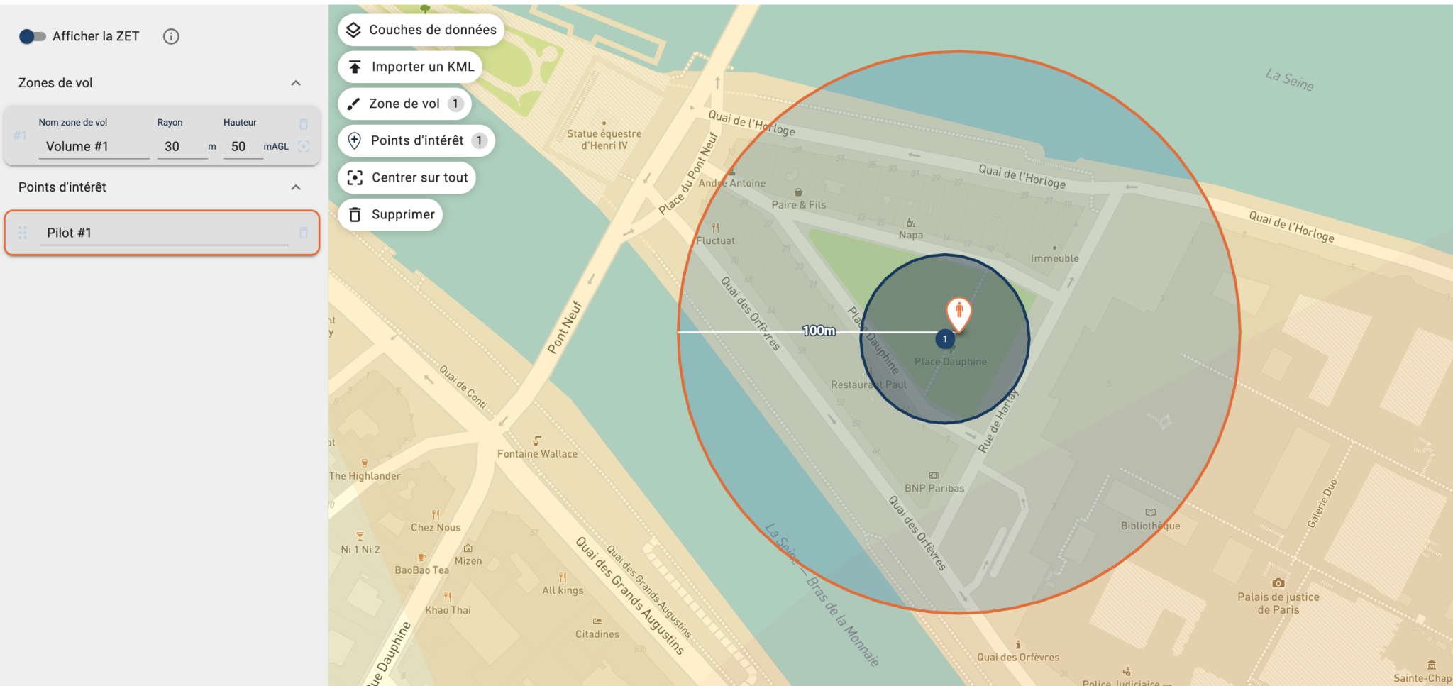 Calculer sa Zone d'Exclusion des Tiers - DroneKeeper