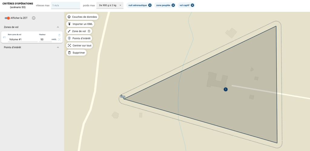 Afficher et visualiser sa zone d'exclusion des tiers sur dronekeeper