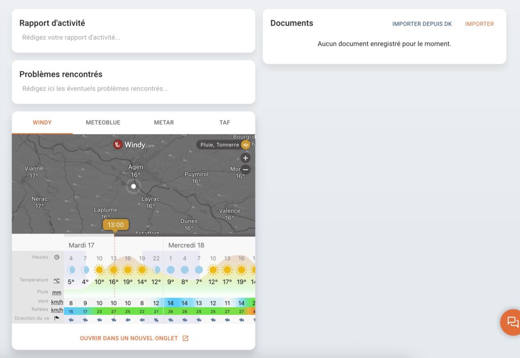 météo dronekeeper